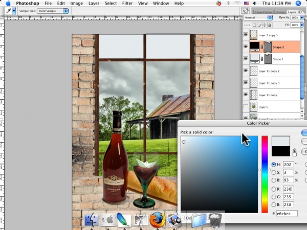 Creation of Wine and dancing: Step 5